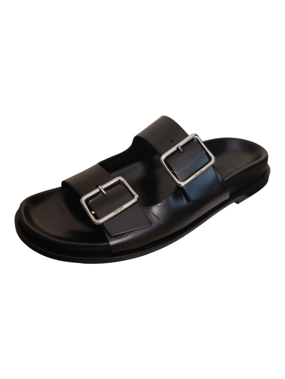Aeyde Meena Calf Leather Double Buckle Sandals
